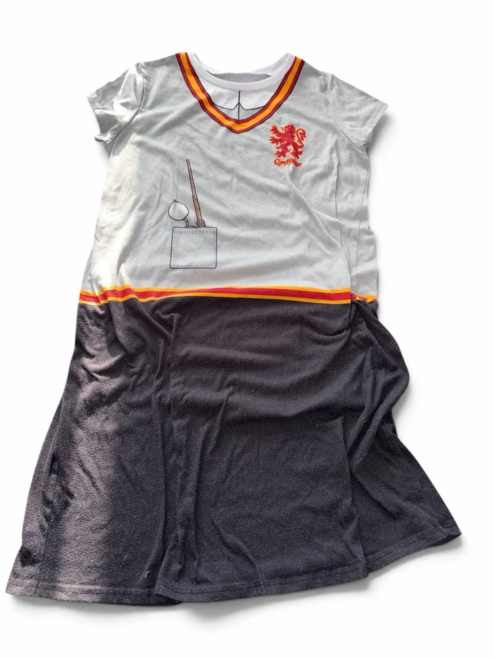Girl’s Harry Potter Hogwarts Gryffindor House Uniform Short Sleeve Nightgown